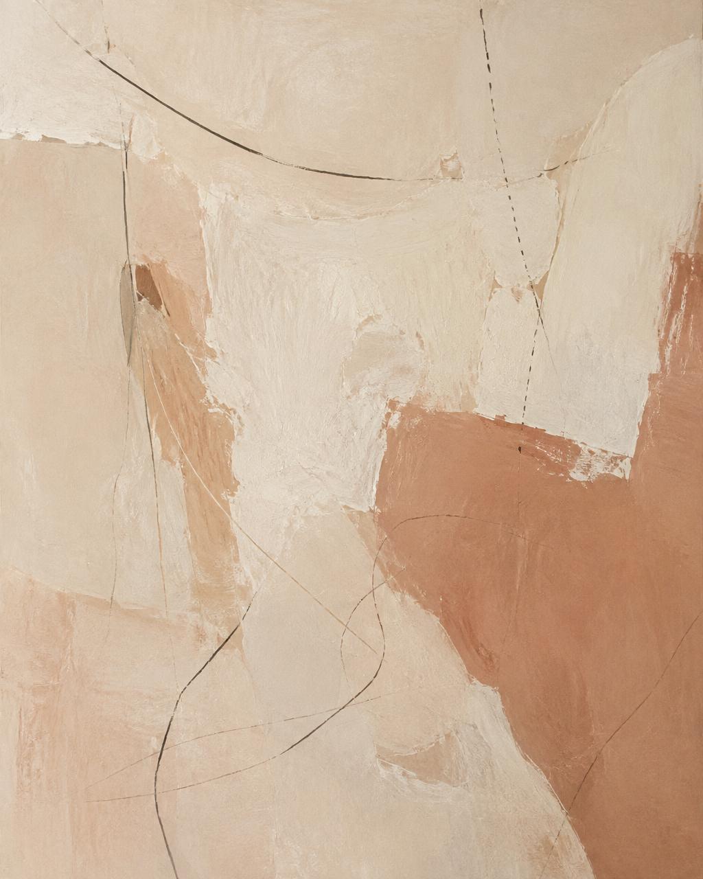 Afternoon, Soft — Mixed media · 50 × 60 cm